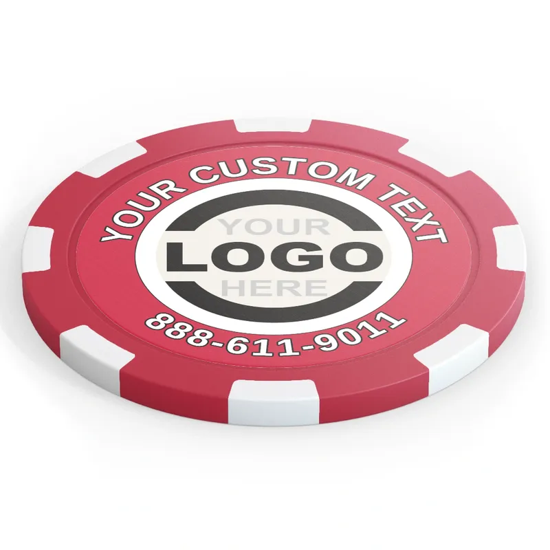 Branded Logo — top view, Red
